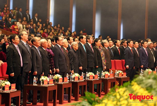  Lãnh đạo Đảng và Nhà nước tại lễ kỷ niệm.